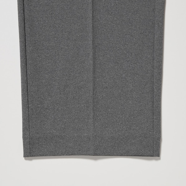 Grey Men Uniqlo Smart Ankle Pants | 3257-VWYDP