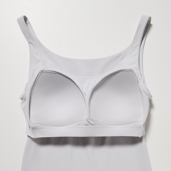 Grey Women Uniqlo AIRism Sleeveless Bra Tops | 9217-NTKAJ