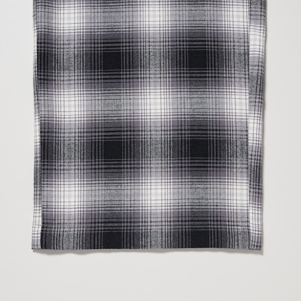 Grey Women Uniqlo Flannel Checked Pants | 4673-WZBAV