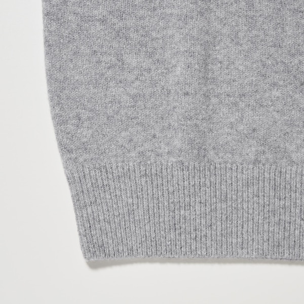 Grey Women Uniqlo Premium Lambswool Crew Neck Long-Sleeve Sweaters | 2970-SCXNZ