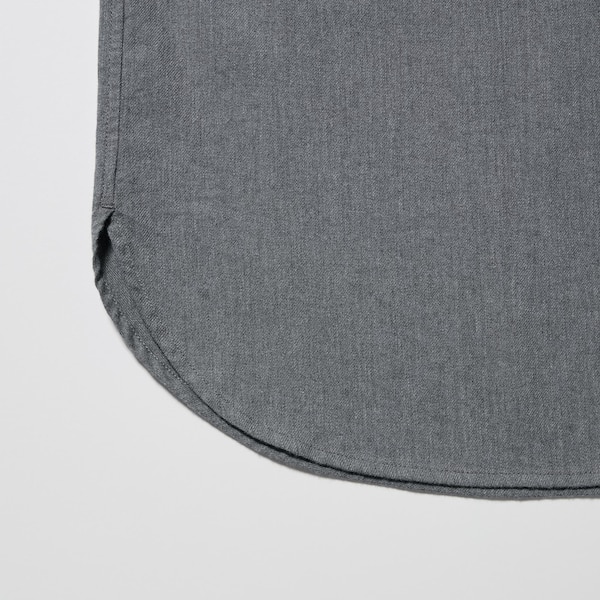 Grey Women Uniqlo Soft Brushed Long-Sleeve Shirts | 6819-PZJHC