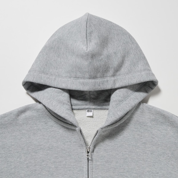 Grey Women Uniqlo Sweat Full-Zip Long-Sleeve Hoodie | 2431-AISZU