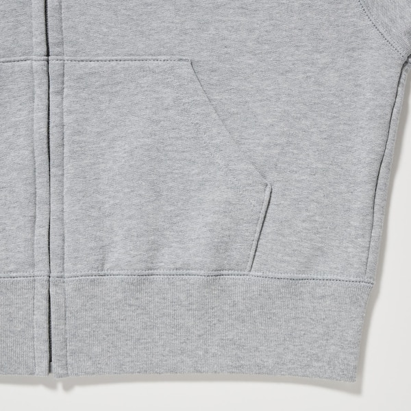 Grey Women Uniqlo Sweat Full-Zip Long-Sleeve Hoodie | 2431-AISZU