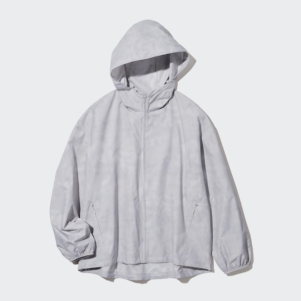 Grey Women Uniqlo UV Protection Printed Pocketable Parka | 5480-WFYEG