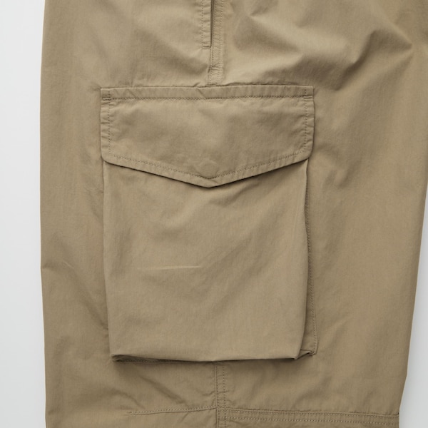 Khaki Men Uniqlo U Wide-Fit Parachute Cargo Pants | 2714-EVBOR