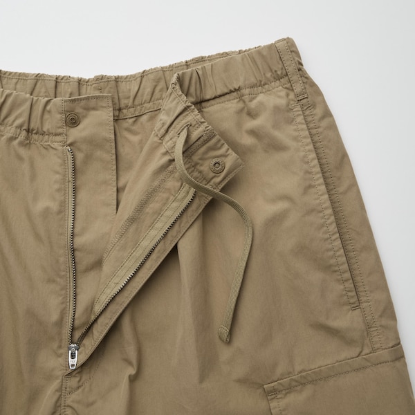 Khaki Men Uniqlo U Wide-Fit Parachute Cargo Pants | 2714-EVBOR