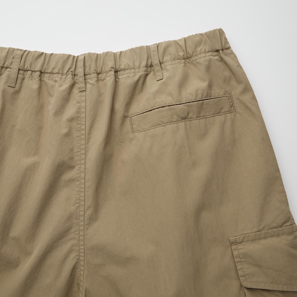 Khaki Men Uniqlo U Wide-Fit Parachute Cargo Pants | 2714-EVBOR