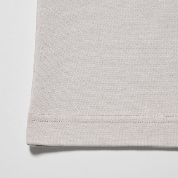 Light Grey Men Uniqlo U AIRism Cotton Oversized Crew Neck Half-Sleeve T Shirts | 2079-ZTBKX