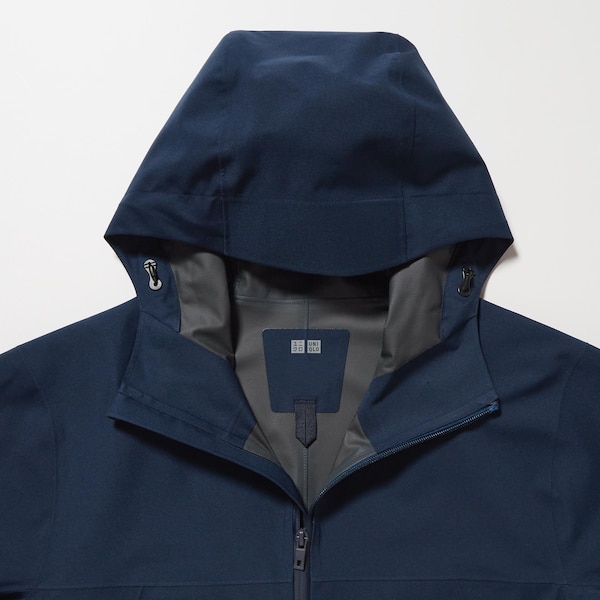 Navy Men Uniqlo BLOCKTECH Parka | TRQYFH-846