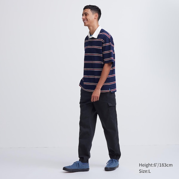 Navy Men Uniqlo Cargo Jogger | 3408-RKIVN