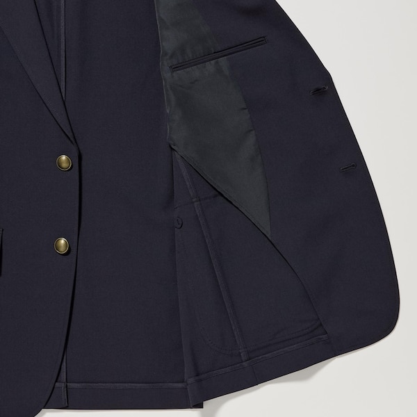 Navy Men Uniqlo Comfort Blazers | LWJFAG-698