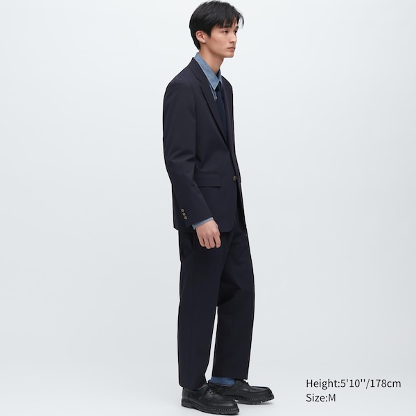 Navy Men Uniqlo Comfort Blazers | LWJFAG-698