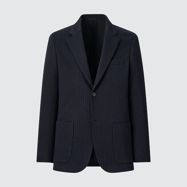 Navy Men Uniqlo Comfort jackets | SGIKYD-694