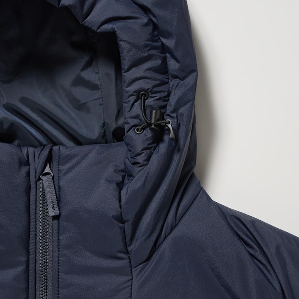 Navy Men Uniqlo Light Warm Padded Parka | ZMJXUW-596