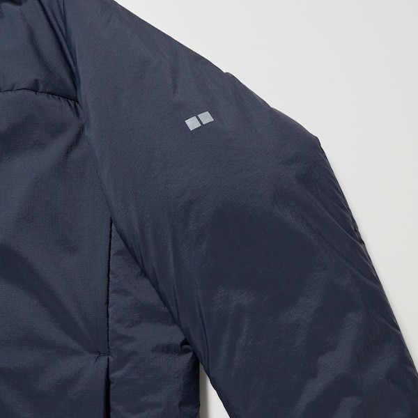 Navy Men Uniqlo Light Warm Padded Parka | ZMJXUW-596