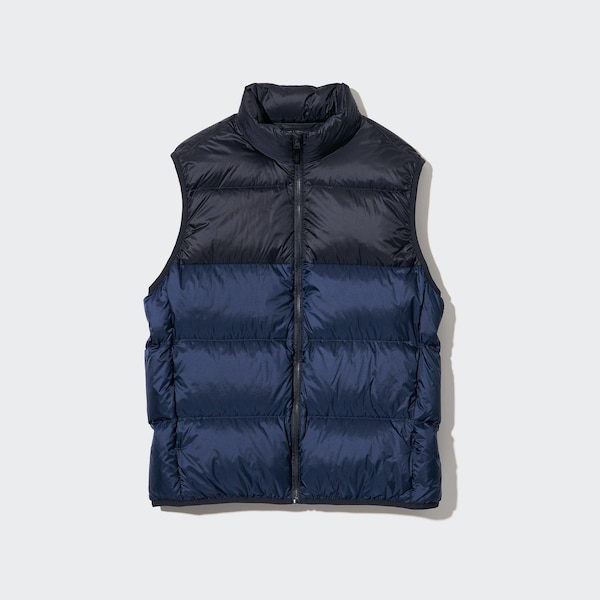 Navy Men Uniqlo Ultra Light Down Vest | TFOMRL-026