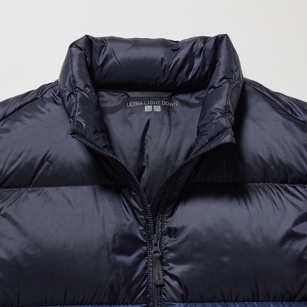 Navy Men Uniqlo Ultra Light Down Vest | TFOMRL-026