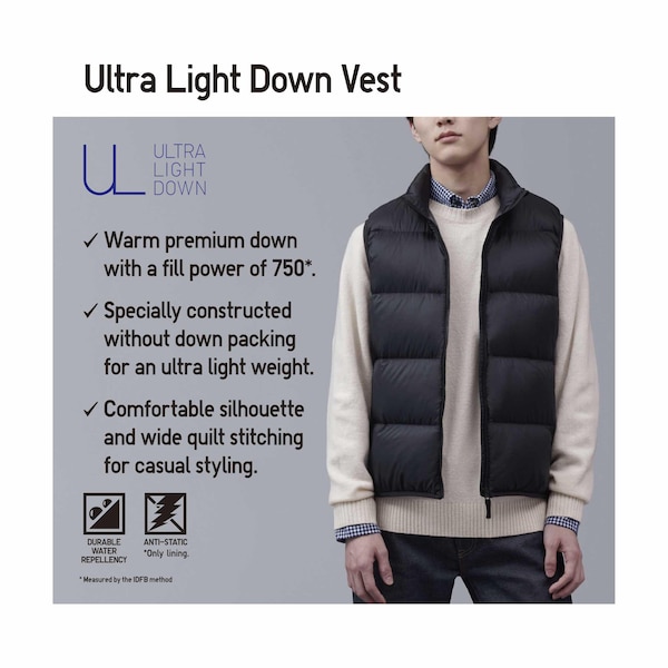 Navy Men Uniqlo Ultra Light Down Vest | VESJNF-671