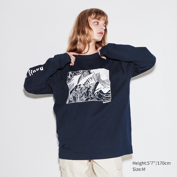 Navy Women Uniqlo Chainsaw Man × Kosuke Kawamura UT T Shirts | 2476-FYGIM