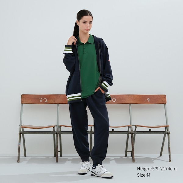 Navy Women Uniqlo Sweat Full-Zip Long-Sleeve Sweatshirts | 9057-PCEIW