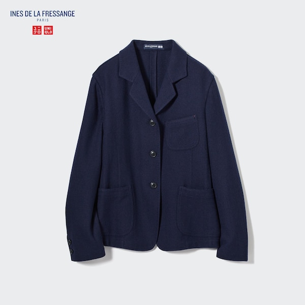 Navy Women Uniqlo Tweed Coveralls | 8419-LNBEJ