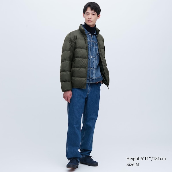 Olive Men Uniqlo Ultra Light Down jackets | 8562-BDAKV