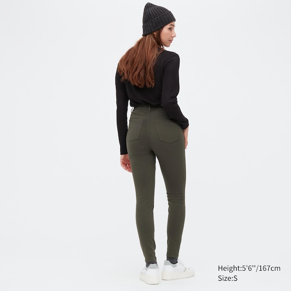 Olive Women Uniqlo HEATTECH Ultra Stretch High-Rise Leggings Pants | 6275-DJLRC