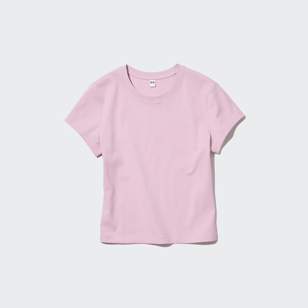 Pink Women Uniqlo Mini Short-Sleeve T Shirts | 1456-AOZKN