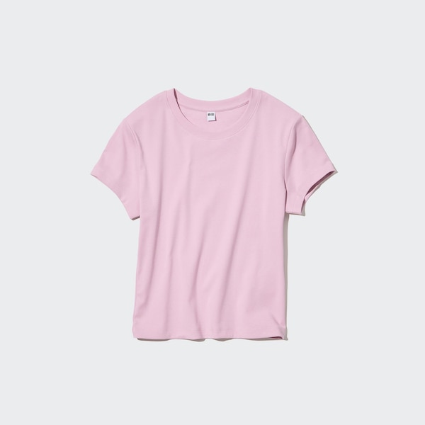 Pink Women Uniqlo Mini Short-Sleeve T Shirts | 1456-AOZKN