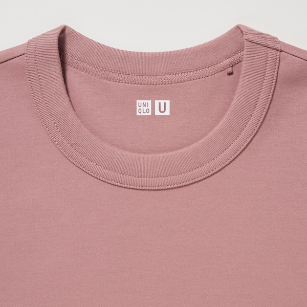 Pink Women Uniqlo U Crew Neck Short-Sleeve T Shirts | 8150-BMRHN