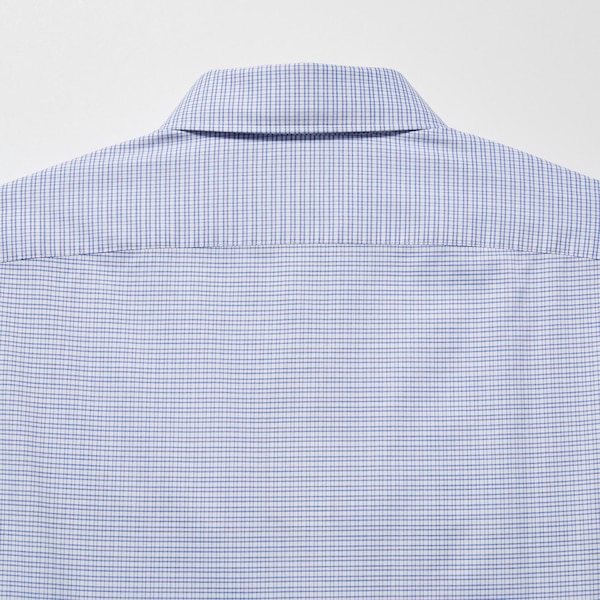 Purple Men Uniqlo Easy Care Checked Stretch Slim-Fit Long-Sleeve Shirts | 5367-KJGDI