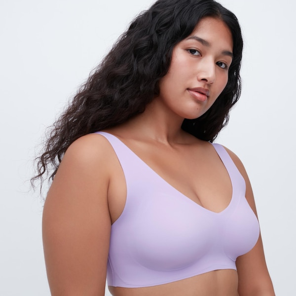 Purple Women Uniqlo Wireless Bras | 4507-PGVUR