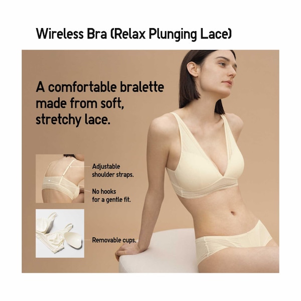 Purple Women Uniqlo Wireless Bras | 7340-DVSTJ