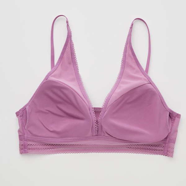 Purple Women Uniqlo Wireless Bras | 7340-DVSTJ