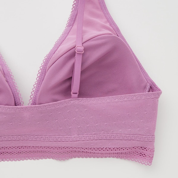 Purple Women Uniqlo Wireless Bras | 7340-DVSTJ