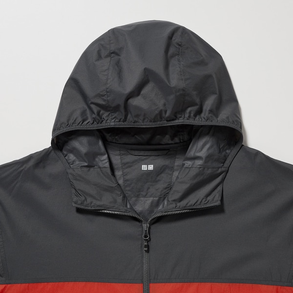 Red Men Uniqlo Pocketable UV Protection 3D Cut Parka | DPLVRJ-258