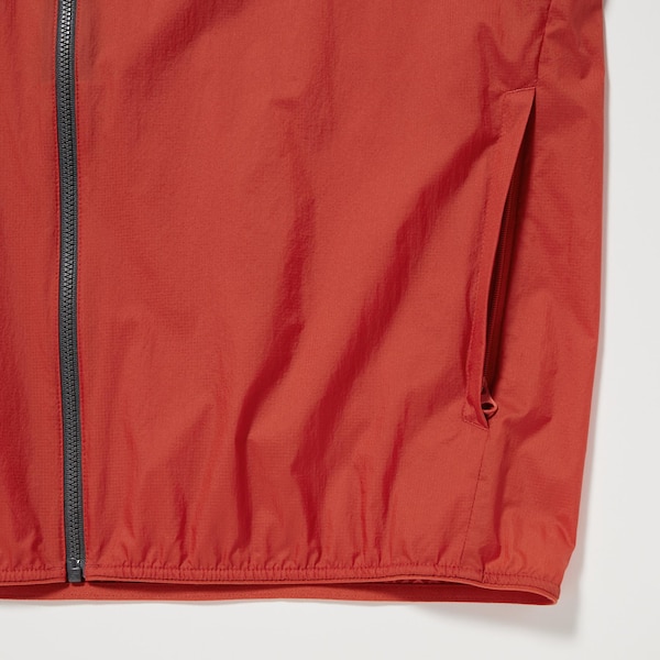 Red Men Uniqlo Pocketable UV Protection 3D Cut Parka | DPLVRJ-258