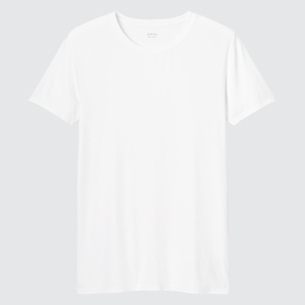 White Men Uniqlo AIRism Crew Neck Short-Sleeve T Shirts | 9758-YJWHF