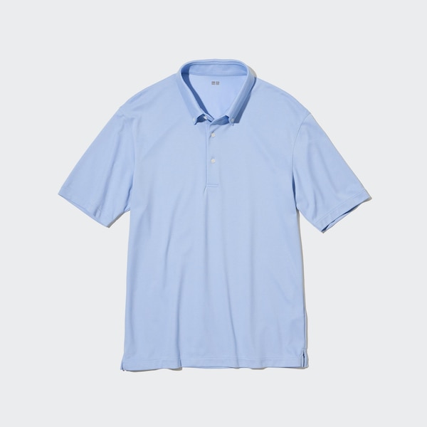 White Men Uniqlo AIRism Pique Short-Sleeve Polo Shirt | 3271-FDXWC