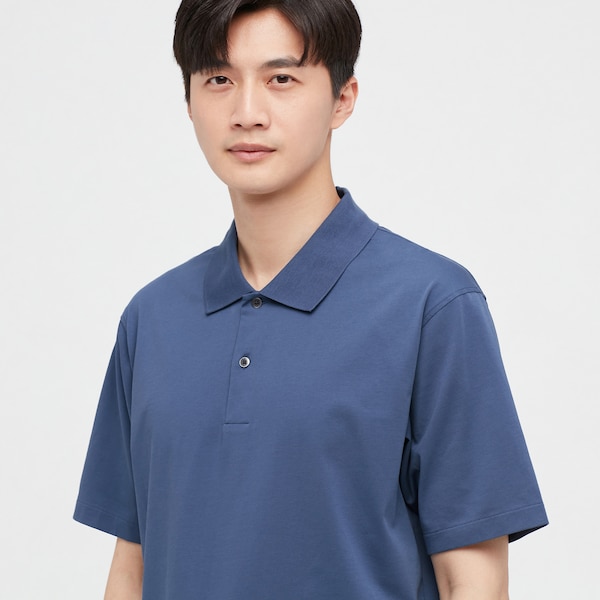 White Men Uniqlo AIRism Polo Shirt | 3291-PXDIO