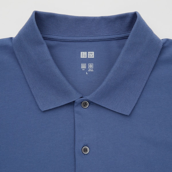 White Men Uniqlo AIRism Polo Shirt | 3291-PXDIO