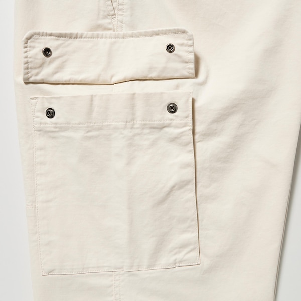 White Men Uniqlo Cargo Pants | 8143-WNCIS