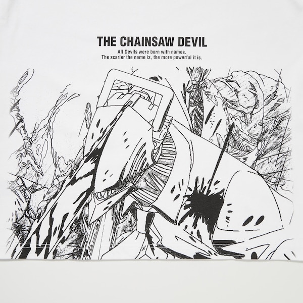 White Men Uniqlo Chainsaw Man × Kosuke Kawamura UT T Shirts | 1037-GHVZS