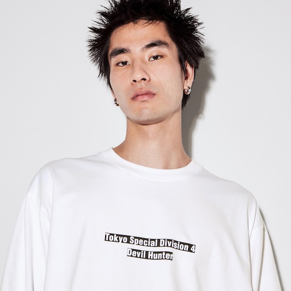 White Men Uniqlo Chainsaw Man × Kosuke Kawamura UT T Shirts | 1037-GHVZS