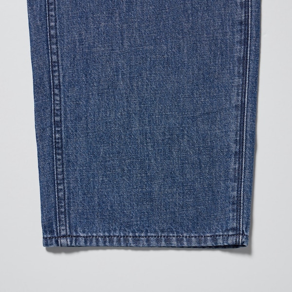 White Men Uniqlo Denim Work Jeans | 9302-YODXB