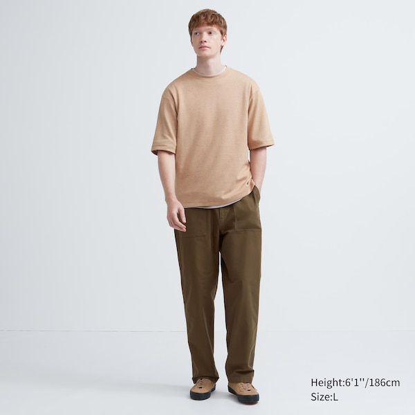 White Men Uniqlo Utility Work Pants | 0572-HQYKJ