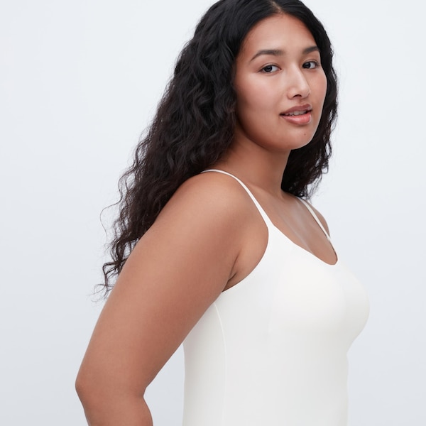 White Women Uniqlo AIRism Camisole Bra Tops | 4209-YDWGV