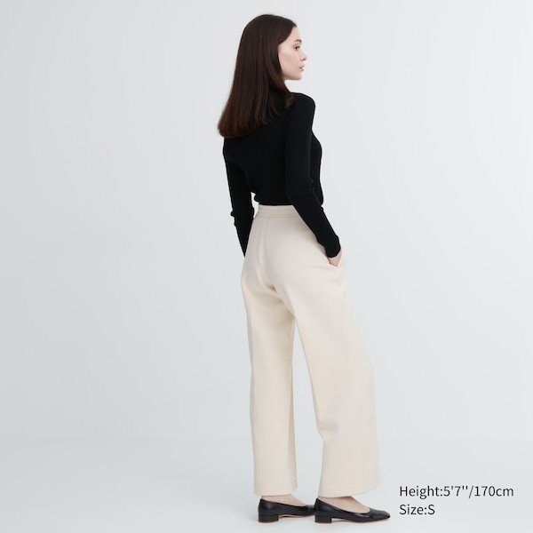 White Women Uniqlo Dry Sweat Track Pants | 8649-FCRQL