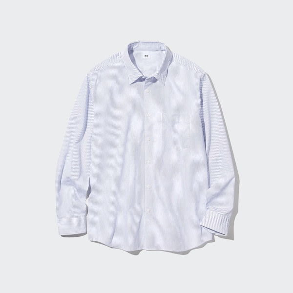 White Women Uniqlo Extra Fine Cotton Broadcloth Long-Sleeve Shirts | 8713-IBTYO