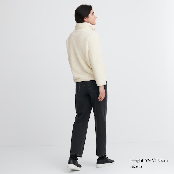 White Women Uniqlo Fluffy Yarn Fleece Full-Zip jackets | 5140-VXPBM